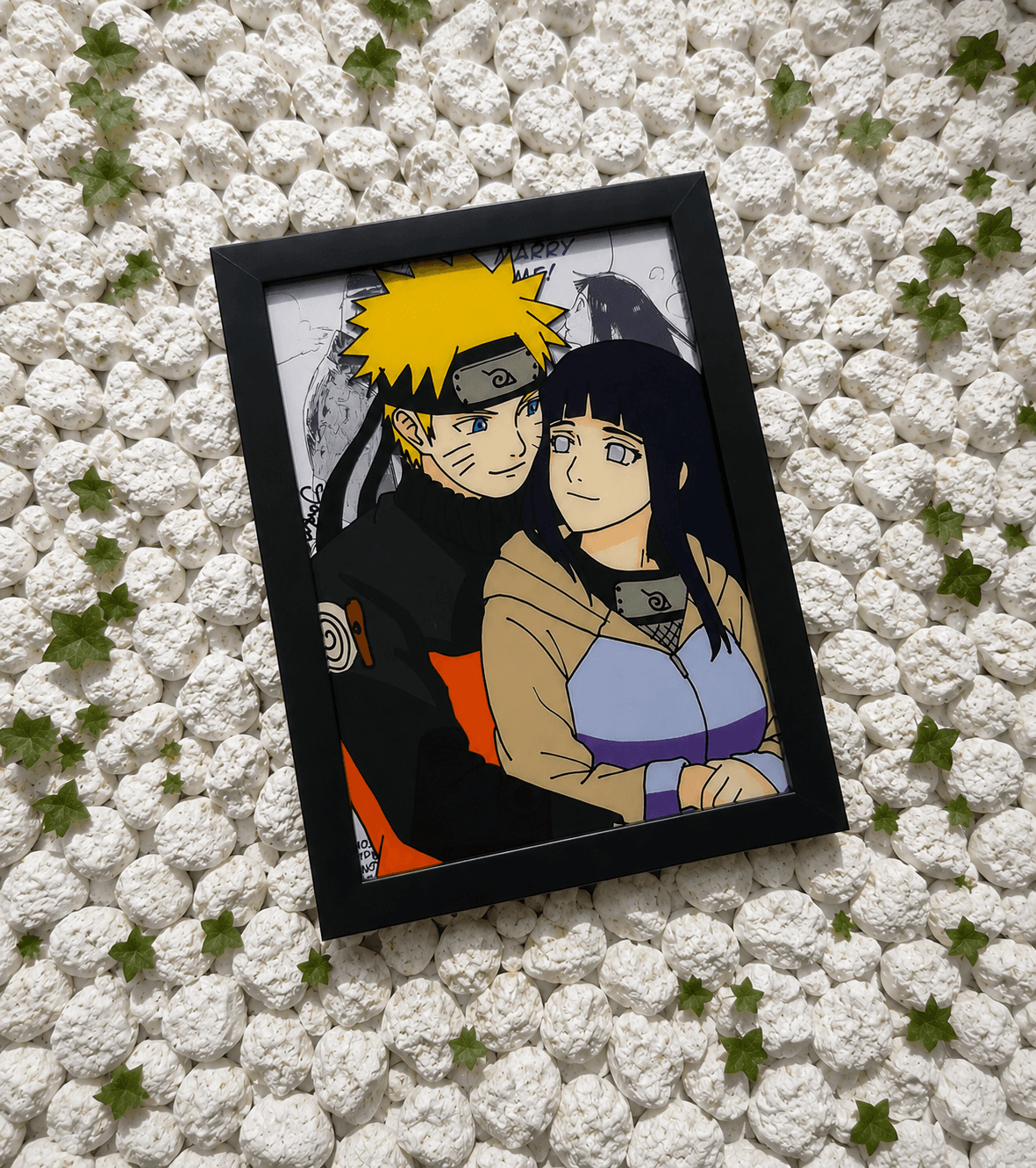 Naruto & Hinata acrylfestmény