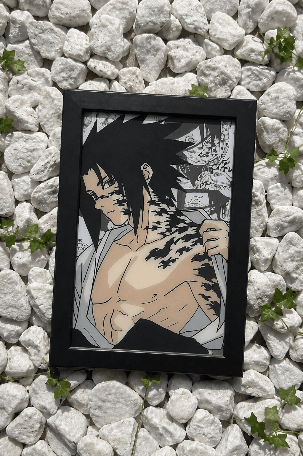 Sasuke Uchiha acrylfestmény